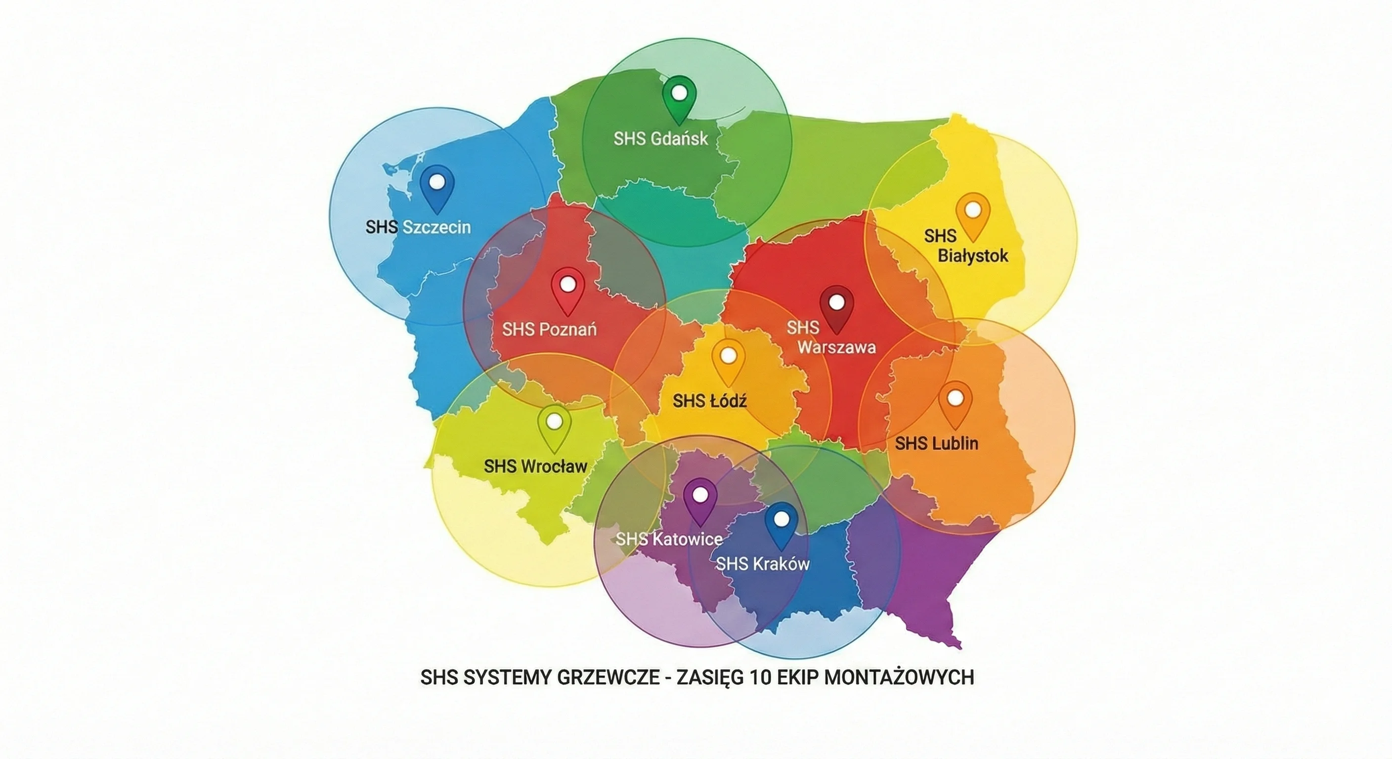 Zasięg SHS Polska